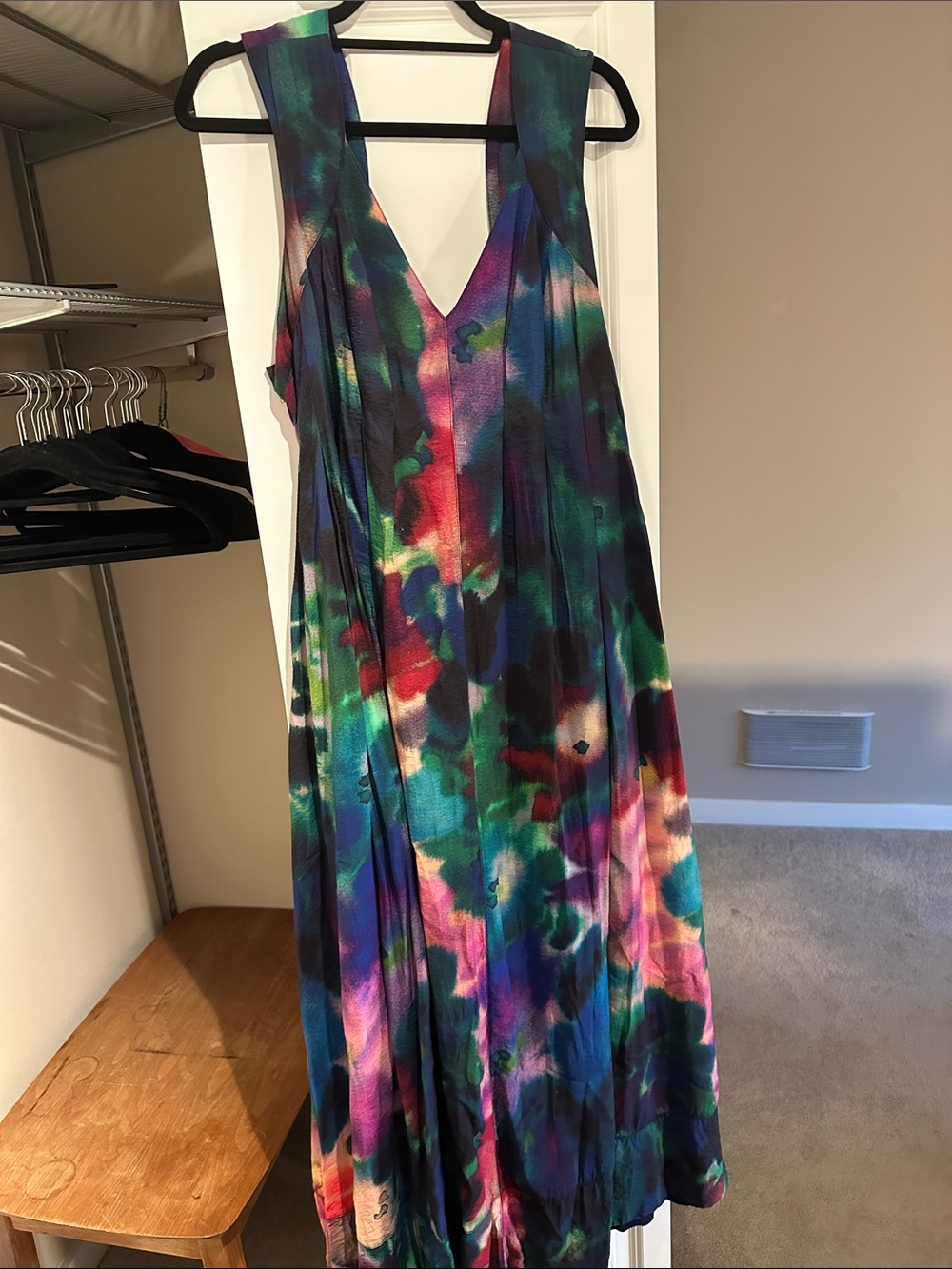 Anthropologie Sleeveless Maxi Dress in Teal, Purple, Pink, Green, Navy